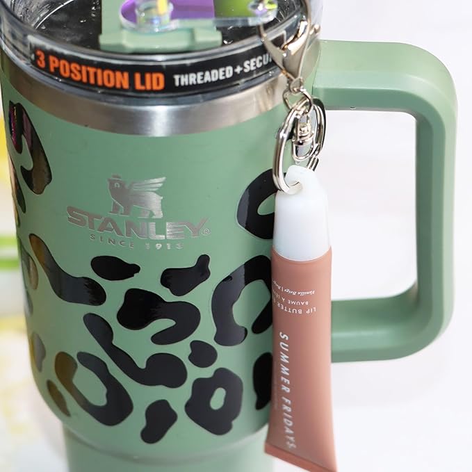 PIAOLGYI Keychain Cap for Summer Fridays,Lip Balm,White(ONLY