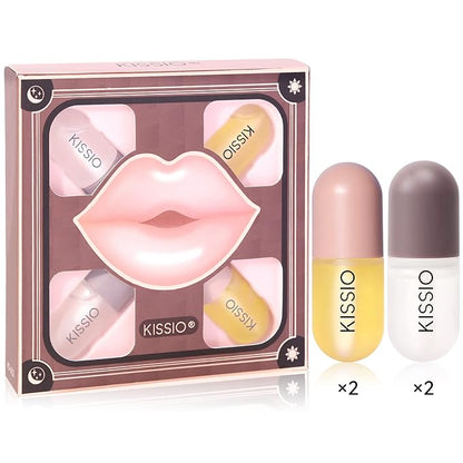 KISSIO Lip Plumper Set,Natural Lip Plumper ml*4