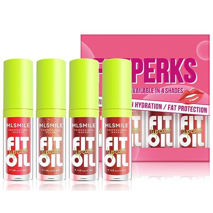 4 Colors Fat Oil Lip Gloss, Lip Oil Gloss,