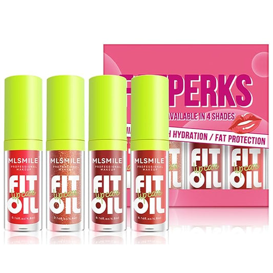 4 Colors Fat Oil Lip Gloss, Lip Oil Gloss,
