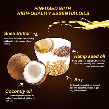 MELONY Massage Oil Candles, Essential Oil+Soy Based, 8.1OZ/230g, Home Spa with Luxurious Body Oil & Lotion Candle, Intensive Skin Treatment Candle, Low Temp Body Safe Wax (Ylang - Ylang)