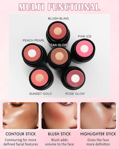 Cream Blush Stick Makeup for Cheeks, Multi Blush for Women-02