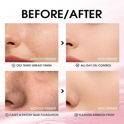 LANGMANNI Matte Grip Face Primer, Transparent Skin Perfecting Face