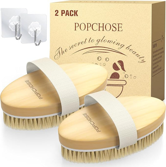 Popchose dry brushing body brush,