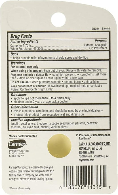 Carmex Classic Lip Balm Medicated 0.25 oz