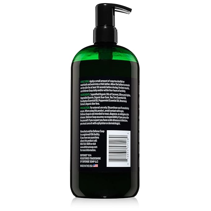 Defense Soap Organic Peppermint Body Wash