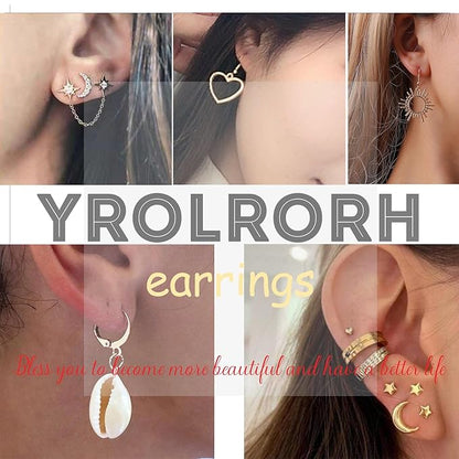 Natural Cowrie Shell Earrings Gold Boho