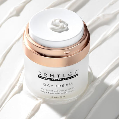 DRMTLGY Day Dream Sunscreen & Face Moisturizer with SPF 40 - Face Sunscreen for Sensitive Skin - Water & Sweat-Resistant with UVA/UVB Protection