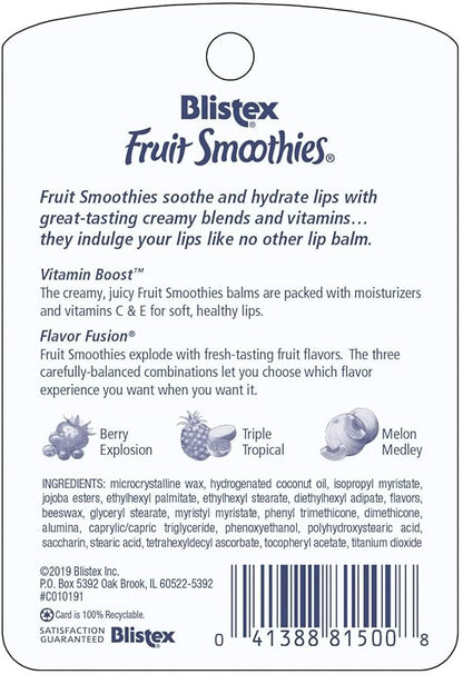 Blistex Fruit Smoothies Lip Moisturizers 3