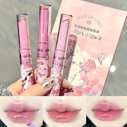 3Pcs Sweet Heart Jelly tinted Lip Balm, Long Long