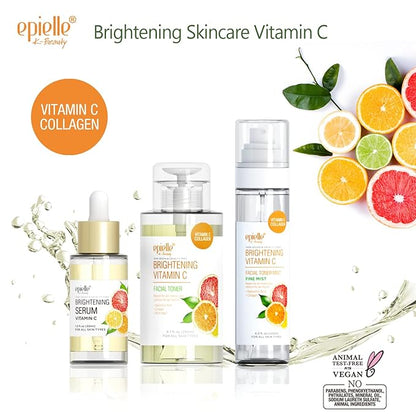 Epielle Hydrating Hyaluronic Acid Serum with Vitamin C - 100% Vegan and Cruelty-Free - For Normal Skin Types