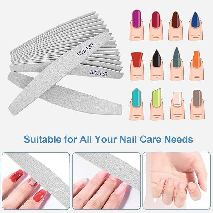 Nail files (12 pack), 100/180