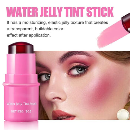 Milk Water Jelly Tint, Sheer Lip & Cheek Stick. (Coral)