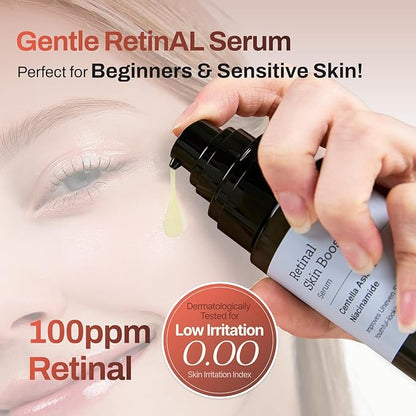 MEDITHERAPY Retinal Skin Booster Serum 5.07 fl. oz - 100ppm Retinal Ideal for Beginner & Sensitive Skin - Advanced Retinol Serum for Face - Retinaldehyde Facial Serum for Uneven Skin Tone & Fine Lines