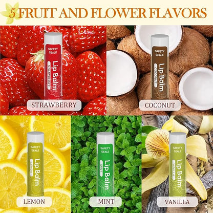 5 Pack Lip Balm Natural Lip