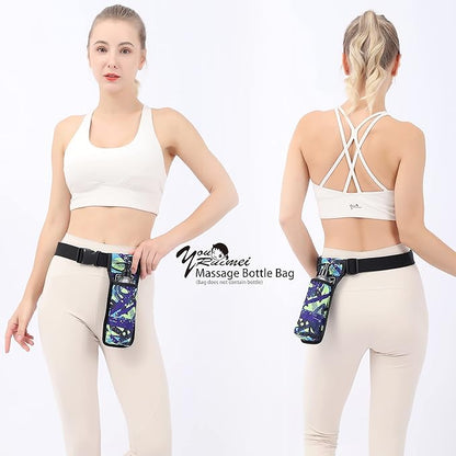 Massage Bottle Bag Massage Therapist Holster Massage Lotion Holster Massage Oil Holster（YR1KD-MiCai-LV）