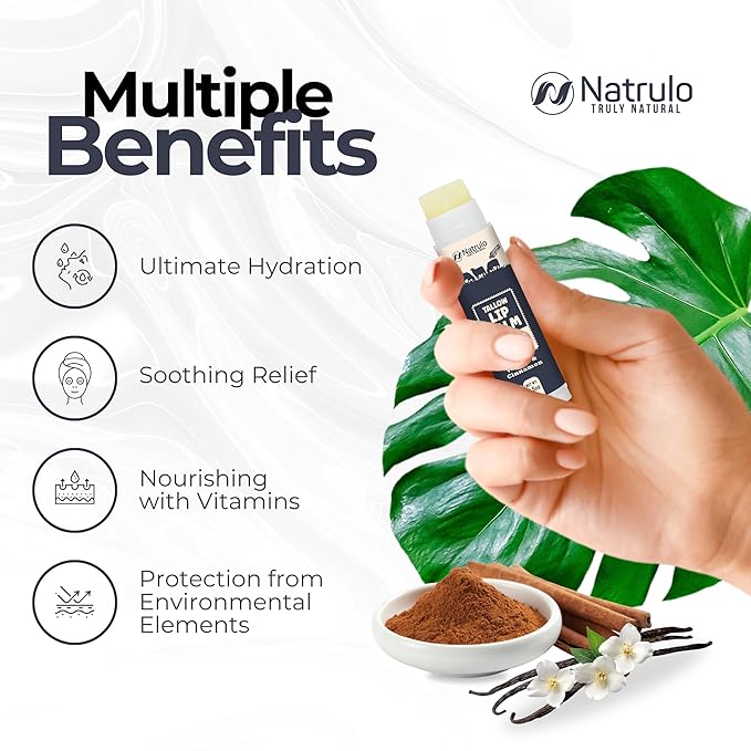 Beef Tallow Lip Balm – Natural