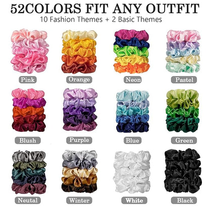 Satin Scrunchies for Women Girls