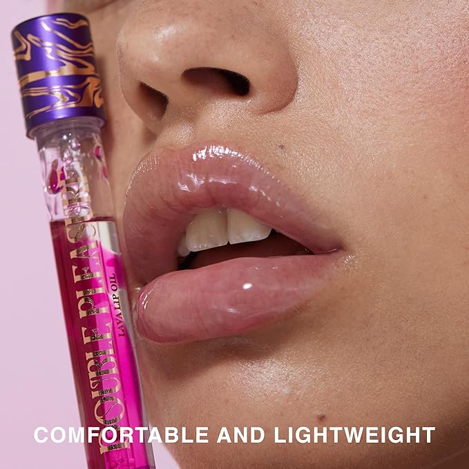 Double Pleasure Lip Oil - Moisturizing Lip Gloss for Women - Softening Glow Lip Plumper Gloss - Hydrating Lip Glow Oil - Plumping Lip Gloss Oil with Silicone Applicator (Like a Virgin)