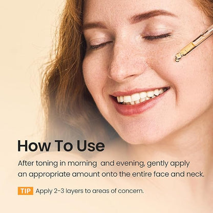 SURMEDIC 24K Gold Repair Ampoule, 99.9% Pure Gold Serum for Face, Hyaluronic Acid, Collagen Nourishing Moisturizer for Firming, Uneven Skintone, Korean Skin Care 100ml / 3.38 oz