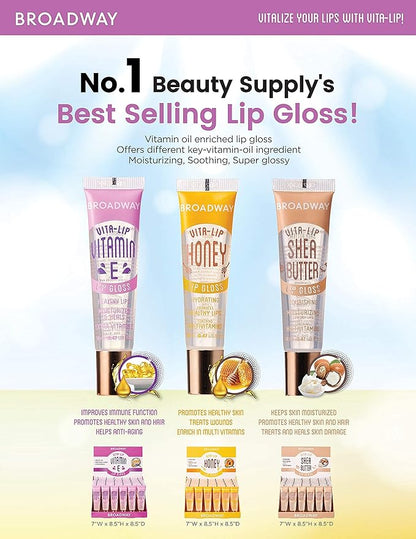 Broadway Vita-Lip Clear Lip Gloss 0.47oz/14ml (Honey) Gloss