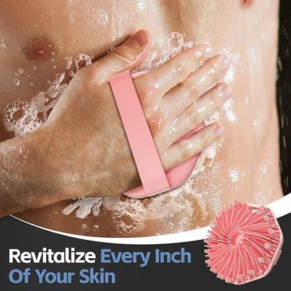 Silicone body scrubber, exfoliating body