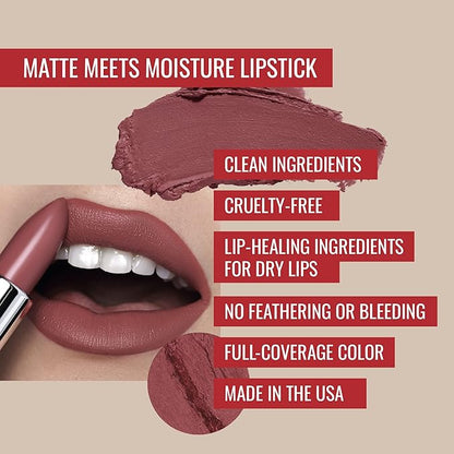 Runway Rogue 90s Vibe Lipstick, Moisturizing Matte Soft Rogue