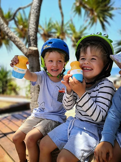 Nude Solar Buddies Refillable Roll On Sponge Applicator For Kids, Adults, Families, Travel Size Holds 100ml Travel Friendly for Sunscreen, Suncream and Lotions