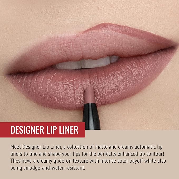 Runway Rogue LuxGloss Kit with 2 Moisturizing Shimmer Lip Gloss Tubes (‘Strike a Pose’ and ‘Fashion Week’) and 1 Water-Resistant Matte Lip Liner Pencil (‘Work It Babe’)