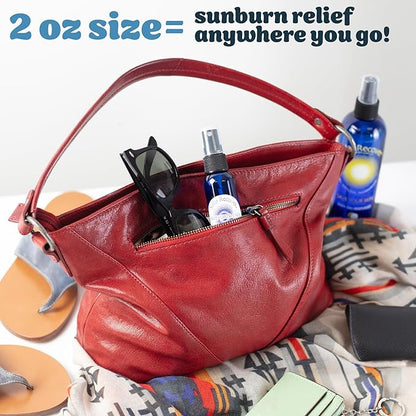 After Sun Moisturizing Spray 2 Pack (Full Size 12 Ounce + Travel Size 2 Ounce) - Hydrating Facial & Body Mist - Sunburn Relief With Vitamin E & Calendula - Lotion Delivered in Water