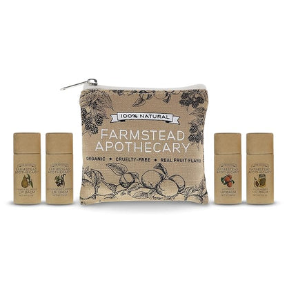 Farmstead Apothecary Lip Balm Gift Set Organic