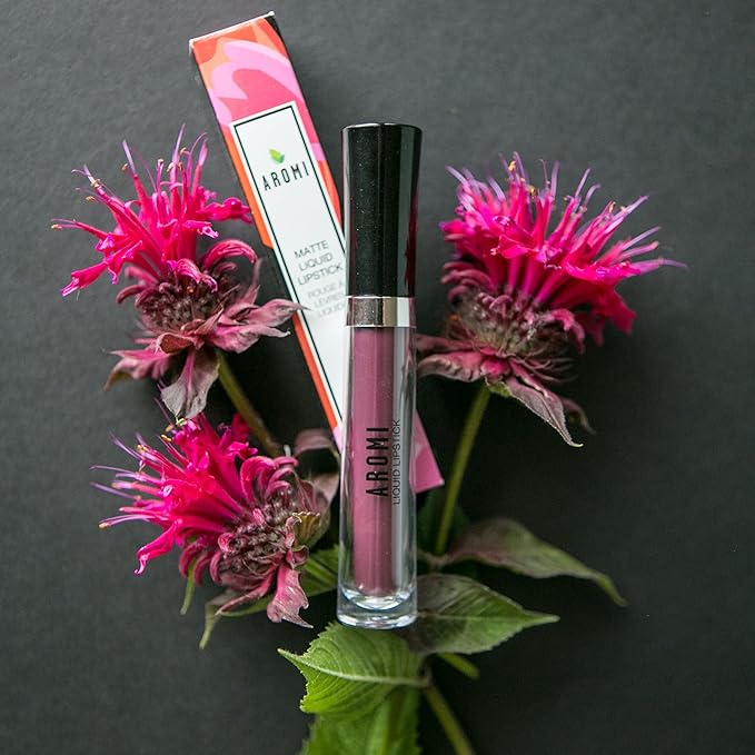 Aromi Matte Liquid Lipstick | Rose Burgundy, Pink Maroon Lip Color, Long Lasting, Waterproof, Long Wear, Smudge and Transfer Proof, Vegan Makeup (Sweet Marsala)