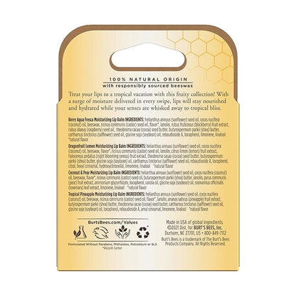 Burts Bees Tropical Assortment Lip Balm,