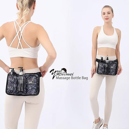 Massage Oil Bag Massage Bottle Bag Massage Therapist Holster Massage Lotion Holster Massage Oil Holster (3Huixin