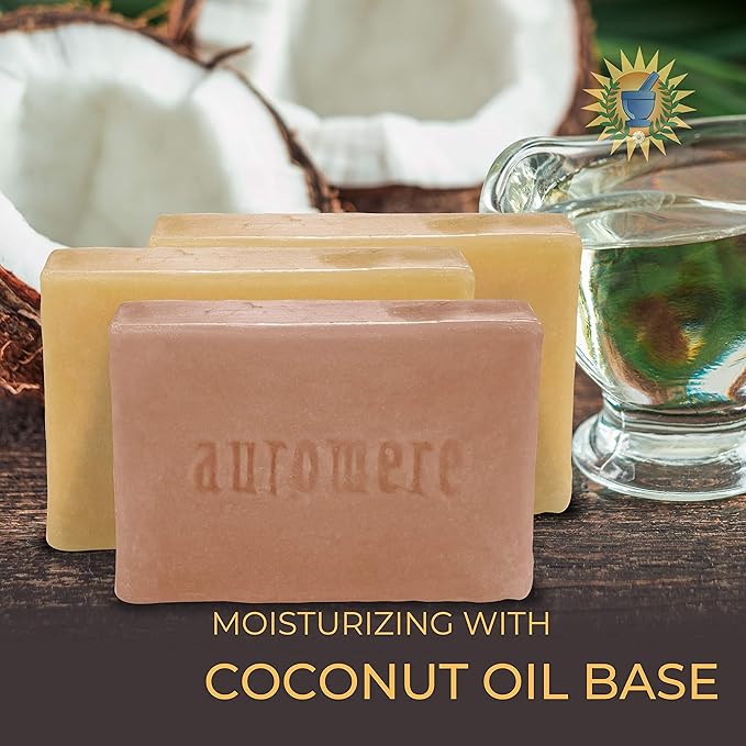 Auromere Ayurvedic Soap Variety Pack 3 x 2.75oz Natural