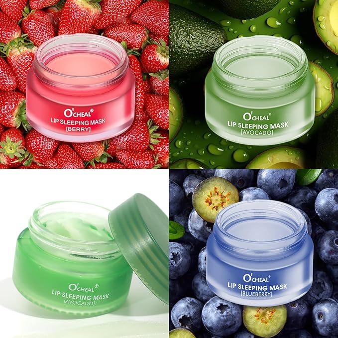 Lip Sleeping Mask Overnight Moisturizer Balm, Lines