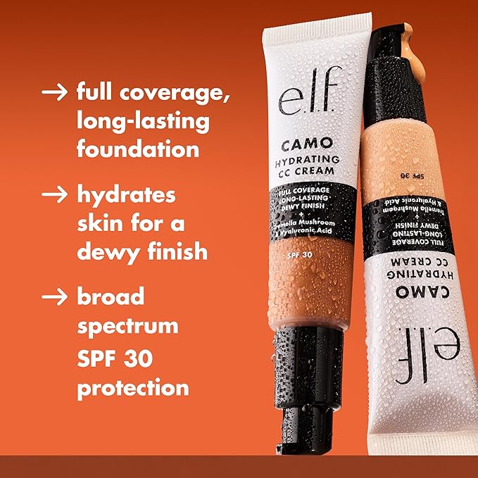 e.l.f. Hydrating Camo CC Cream, SPF 30, Color 415 C