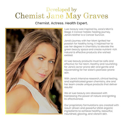 Luxe Beauty No-Beeswax, No-Petroleum Organic Lip Lipstick