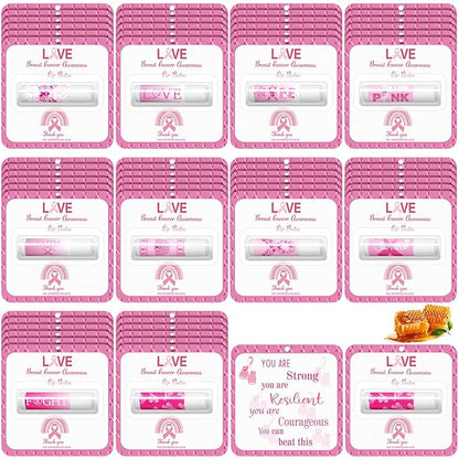 30 Pack Breast Cancer Awareness Favors Balms
