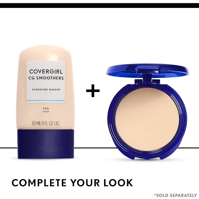 COVERGIRL Smoothers Pressed Powder, Translucent Medium 715, 0.32 Chamomile
