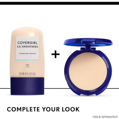 COVERGIRL Smoothers Pressed Powder, Translucent Medium 715, 0.32 Chamomile