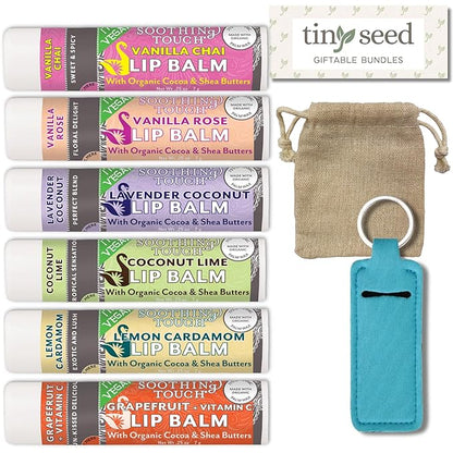 Vegan Lip Balm Set - Pack Grapefruit