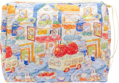 Pazimiik cotton makeup bag for