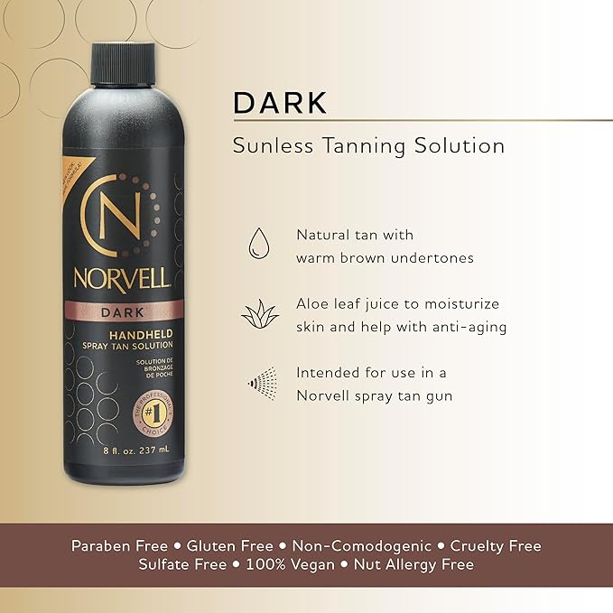 Norvell Premium Sunless Tanning Solution - Dark, 8 fl.oz.