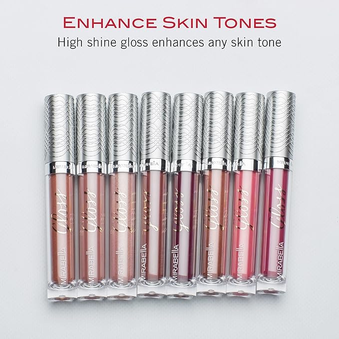 Mirabella Luxe Advanced Formula Moisturizing Lip Gloss, Long-Lasting Moisturizing