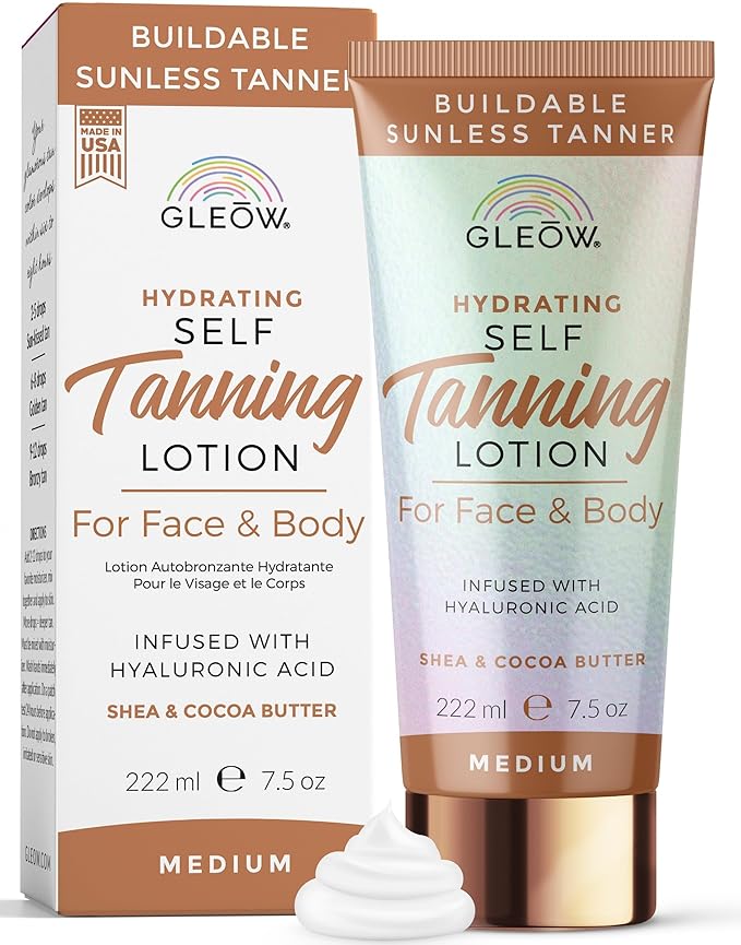 Self Tanner New 2024 Self Tanning Lotion for Face & Body, Indoor Tanning Lotion, Sunless Tanner, Fake Tan Lotion, Face Tanner Quick Tan 7.5 oz