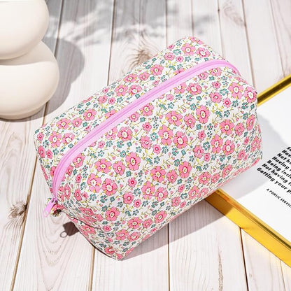 Soidram pink makeup bag floral