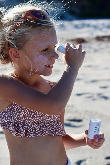 Zoey Naturals SPF 50 Mineral Sunscreen Stick for Babies & Kids - Safe Sunblock Moisturizer for Body & Face - with Rose Hips Oil, Zinc Oxide, Cruelty Free and Reef Safe, Made in USA