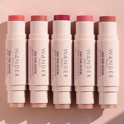 Wander Beauty On-the-Glow Blush and Illuminator - Petal - 0. 4 oz