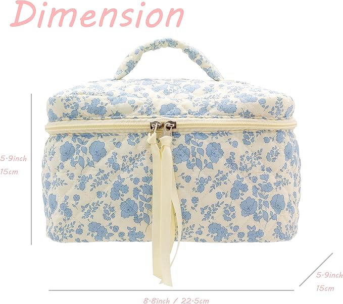 Pazimiik cotton makeup bag for
